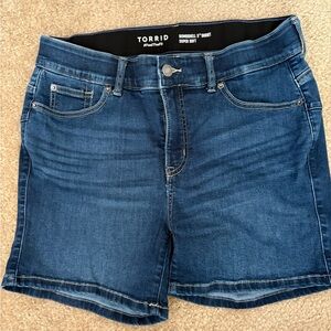 Torrid Women's Blue Denim Shorts